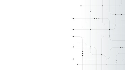 Abstract digital background. Technology background with crossed lines and dots.