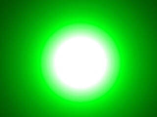 緑と白の点光源のイラスト。CG。