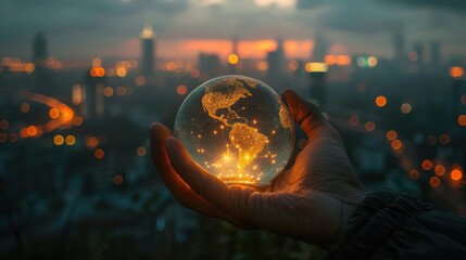 Empowering the World: Holding the Globe of Energy in Your Hands