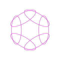 Obraz premium An abstract transparent circular spiral shape design element.