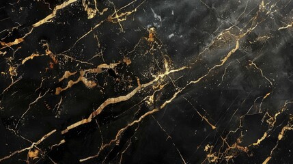 Luxurious black and gold Marble granite texture, Marble stone background. Abstract surface design