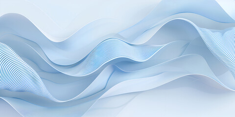 Obraz premium Abstract background with light blue stripes and gradient lines. Futuristic style. Aspect ratio 2:1