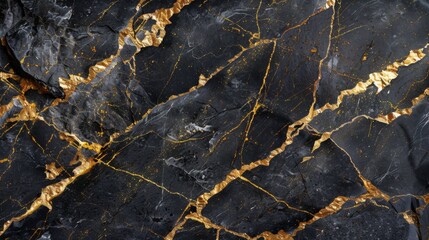 Luxurious black and gold Marble granite texture, Marble stone background. Abstract surface design