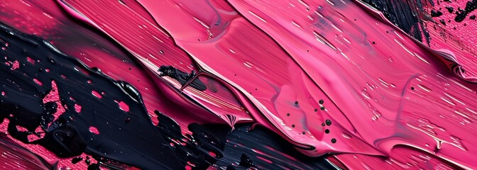 Obraz premium Mixed pink and black paint background