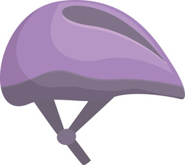 Modern purple bicycle helmet ensuring safety and protection for cyclists