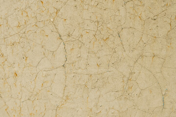 Old cracked paint on fence closeup. Texture, grunge texture, old cracked paint on fence close-up