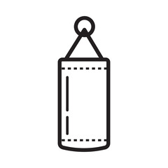 Punching bag icon vector illustration design template