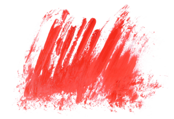 Grunge brush strokes oil paint isolated on white background