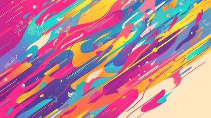 Fototapeta premium Colorful Abstract Lines Background