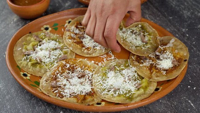 Mexican wife takes a chalupa to eat it