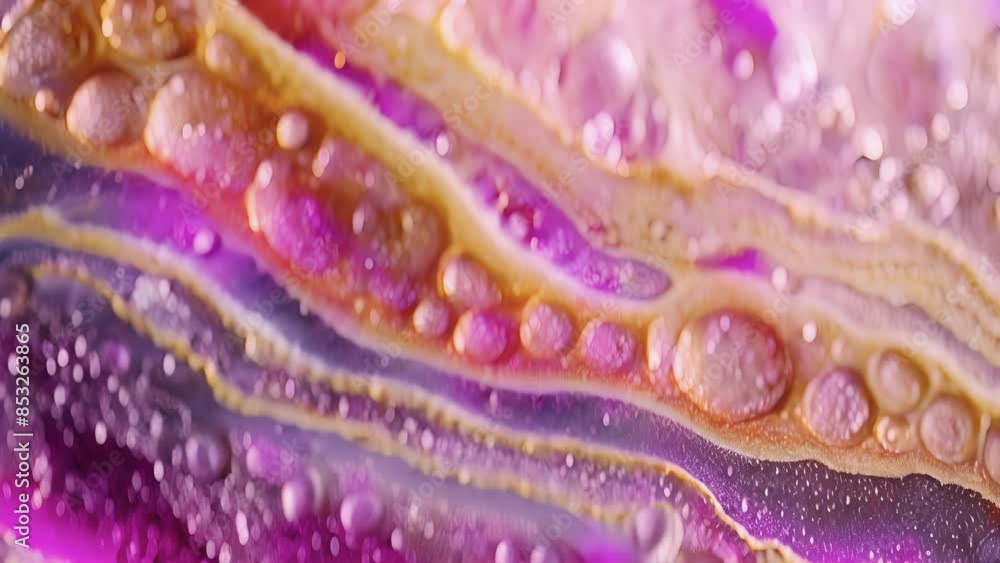 Poster crosssection of the epidermis showcasing the multiple layers of keratinocytes.