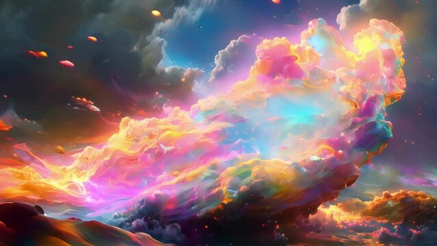 A fiery opal that flickers with a rainbow of colors believed to harness the power of creativity and passion.