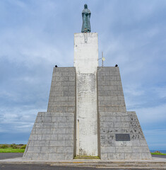 Monument of the immaculate heart of Mary, patron saint of Vitoria beach. Terceira island-Açores-Portugal.