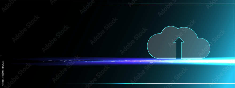 Poster creative suite on a cerulean backdrop, featuring a placeholder for mockups. represents the concept o