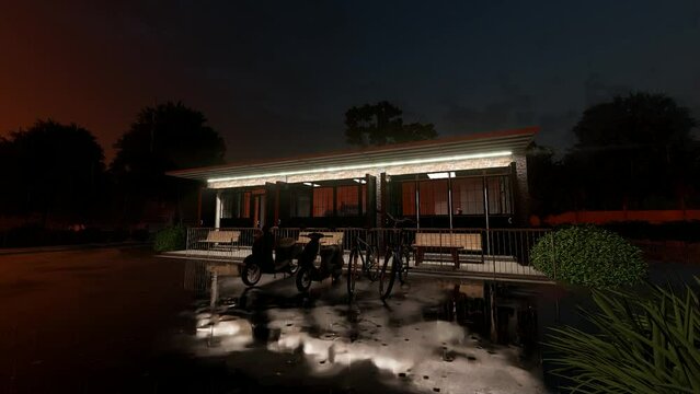 cafe at night