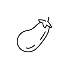 Eggplant icon. Simple eggplant icon for social media, app, and web design. Vector illustration