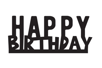 Happy birthday cake topper SVG bundle, happy birthday, cake topper cut file, laser cut cake, topper file, vector cake, topper file