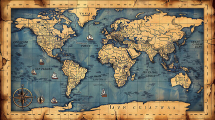 Obraz premium a image of a world map