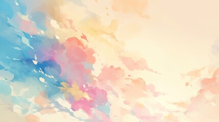 Watercolor Touch Abstract Cute Background