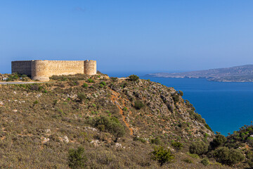 Obraz premium Europe, Greece, Crete, Aptera. Turkish fortress.