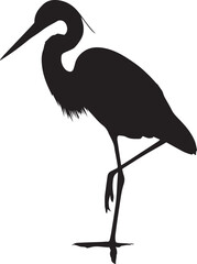 Fototapeta premium Heron silhouette image 