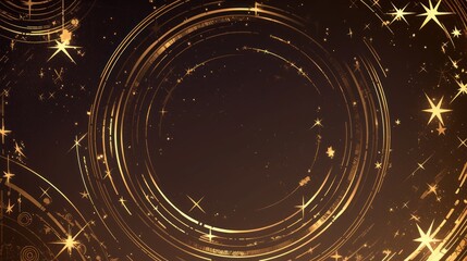 Obraz premium Glitter Concentrated Line Frame Background