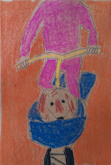 painted easter bunny