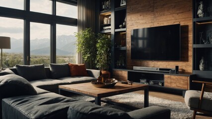 Luxury living room minimalist style
