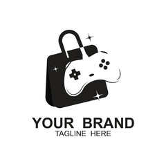 Fototapeta premium Game Console ,Game Controller Illustration symbol template. tihs logo ideal for gaming and entertainment industry