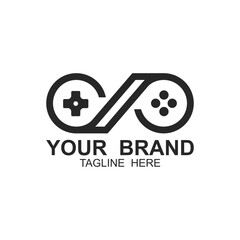 Game Console ,Game Controller Illustration symbol template. tihs logo ideal for gaming and entertainment industry