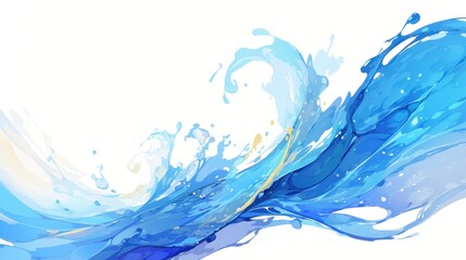 Fototapeta premium Vibrant Water Splashes from Colored Liquid