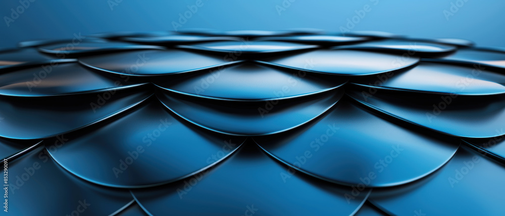 Poster the image is a close up of a blue object with a lot of detail
