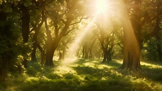 Amidst the peaceful silence of the glade the faint sound of a haunting melody could be heard as if carried on the ethereal glow that seemed to wrap around the ancient trees.