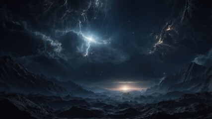 Beautiful wallpaper dark space with rays of light
