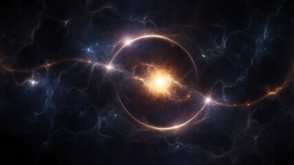 Fototapeta premium Beautiful wallpaper streams of light on a dark background