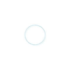 An abstract grunge scribble circular shape outline design element.