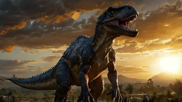 Allosaurus Dinosaur Roaring