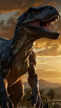 Allosaurus Dinosaur Roaring