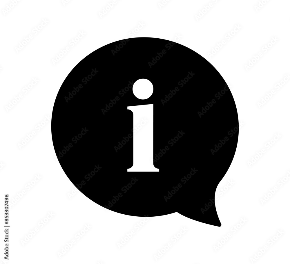 Aufkleber information icon vector. info and faq icon symbol illustration. information icon with document and i