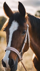 Obraz premium Grass Horse Mammal Animal Head