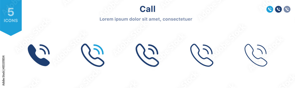 Poster phone call icon set. contact us telephone icon symbol ; ringing phone vector icon, answer, accept ca
