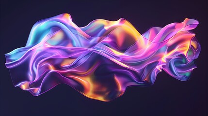Obraz premium Abstract Background with Fluid Waves and Gradient Colors