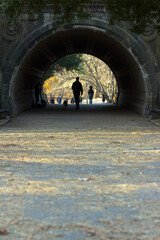 Tunnel depicting everyday life