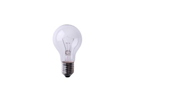 Light on white background