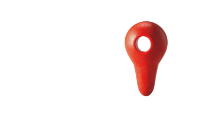 Location pin, target on white background