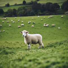 Obraz premium Nature Wool Farm Animal Herd Grass