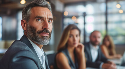 Obraz premium Planning for the Future: Couple Consulting with Financial Planner
