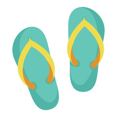 Male slipper icon illustration