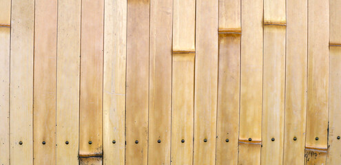 Bamboo wall texture for background.