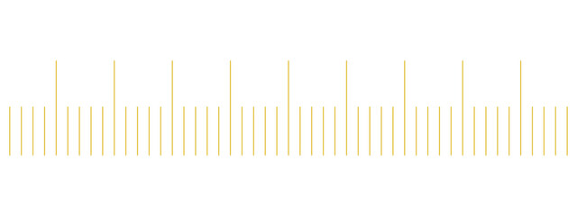 Measurement lines like on a tape measure in vector